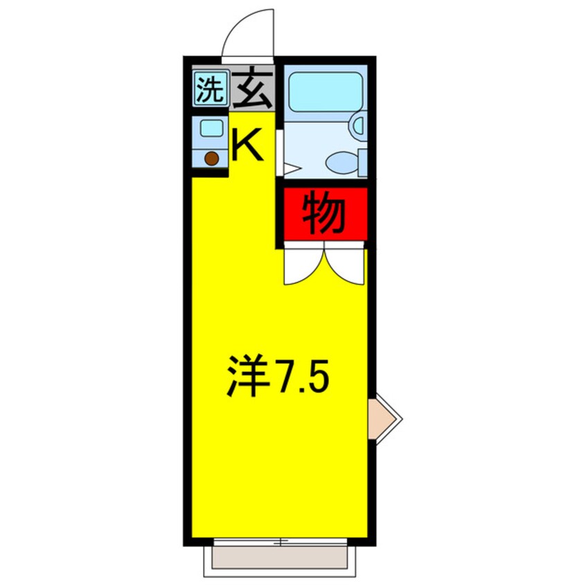 間取図 小湊鉄道/上総村上駅 徒歩30分 2階 築35年