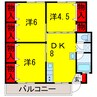 グレイスコート 3DKの間取り