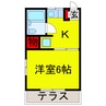 メゾン寿 1Kの間取り