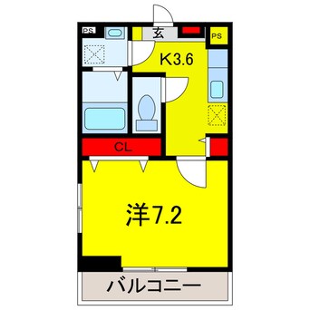間取図 ココ　アムール