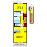 内房線/五井駅 徒歩8分 2階 築浅 1DKの間取り