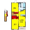 アリス 2LDKの間取り