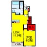 内房線/五井駅 バス:6分:停歩3分 2階 築浅 2LDKの間取り