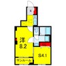 内房線/五井駅 バス:9分:停歩7分 1階 築浅 1SKの間取り