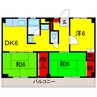 内房線/姉ケ崎駅 バス:7分:停歩5分 5階 築55年 3DKの間取り