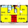 内房線/姉ケ崎駅 バス:7分:停歩5分 2階 築55年 3DKの間取り