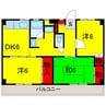 内房線/姉ケ崎駅 バス:7分:停歩5分 5階 築55年 3DKの間取り