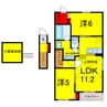 外房線/誉田駅 徒歩11分 2階 築10年 2LDKの間取り