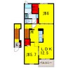 京成千葉線・千原線/ちはら台駅 バス:9分:停歩14分 1階 築6年 2LDKの間取り