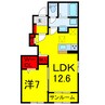 エスペランサ 1LDKの間取り