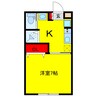 Seana01 1Kの間取り
