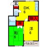 パステル五井 2DKの間取り