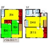 小湊鉄道/馬立駅 徒歩10分 1-2階 築50年 4DKの間取り