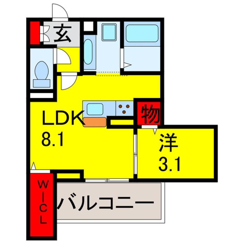 間取図 京成千葉線・千原線/ちはら台駅 徒歩7分 3階 築1年