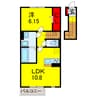 内房線/姉ケ崎駅 徒歩16分 2階 築浅 1LDKの間取り