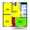 内房線/姉ケ崎駅 徒歩31分 2階 築30年 3DKの間取り
