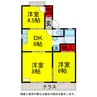 内房線/五井駅 バス:5分:停歩4分 1階 築40年 3DKの間取り