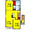 内房線/姉ケ崎駅 徒歩18分 2階 1年未満 2LDKの間取り