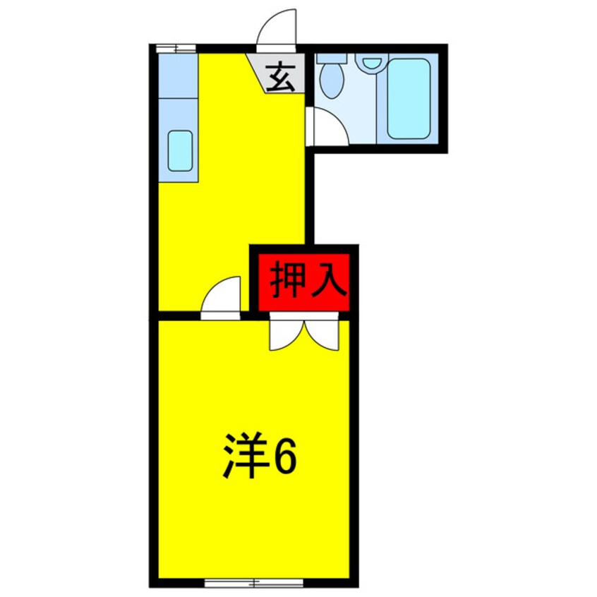 間取図 京成千葉線・千原線/ちはら台駅 徒歩20分 1階 築36年