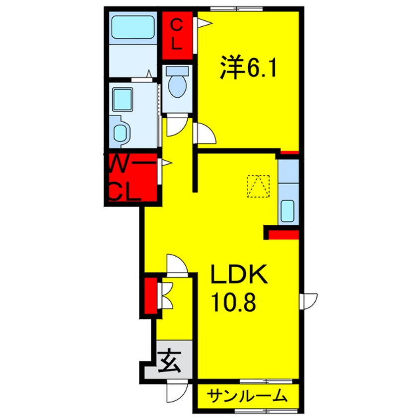 間取図 内房線/姉ケ崎駅 徒歩26分 1階 1年未満