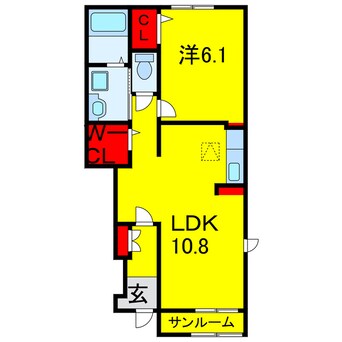 間取図 内房線/姉ケ崎駅 徒歩26分 1階 1年未満