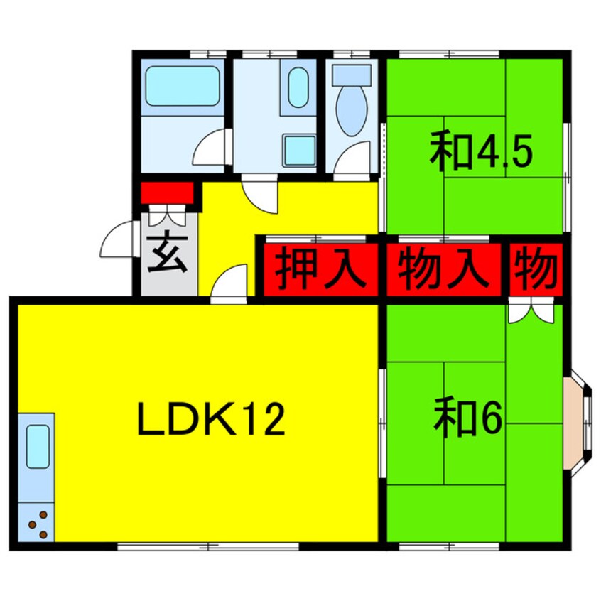 間取図 内房線/姉ケ崎駅 徒歩19分 1階 築31年