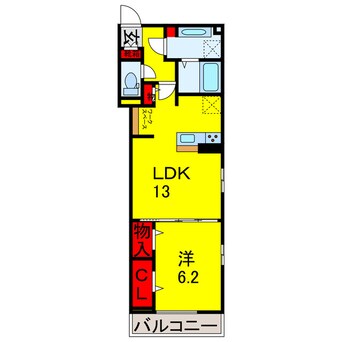 間取図 内房線/五井駅 徒歩4分 3階 1年未満