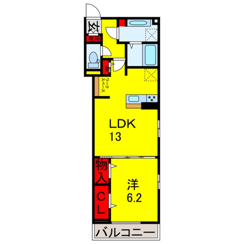 間取図 内房線/五井駅 徒歩4分 3階 1年未満