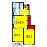 コモドフォレスタⅥ 2DKの間取り