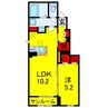 プリムヴェールⅢ 1LDKの間取り