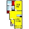 リアン 1LDKの間取り