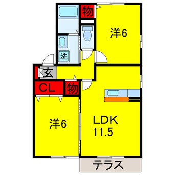 間取図 小湊鉄道/上総村上駅 徒歩24分 1階 築17年