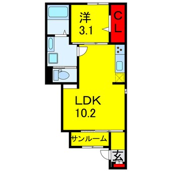 間取図 内房線/八幡宿駅 徒歩8分 1階 建築中