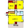 小湊鉄道/上総川間駅 徒歩11分 1-2階 築48年 2LDKの間取り