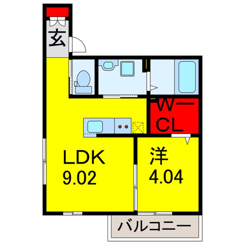 間取図 内房線/五井駅 徒歩3分 3階 築1年