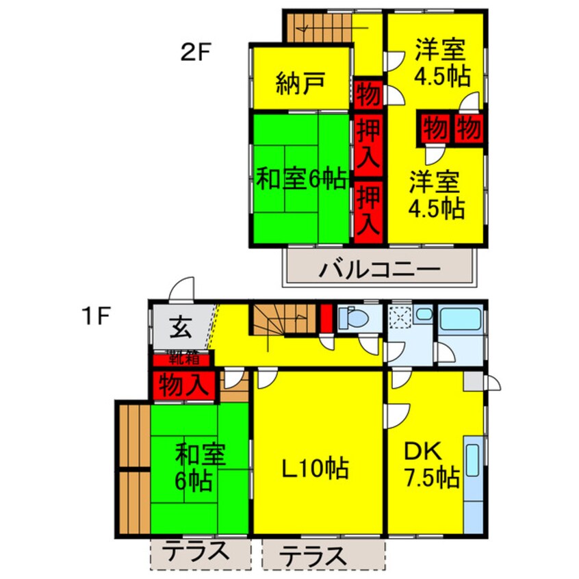 間取図 石川貸家