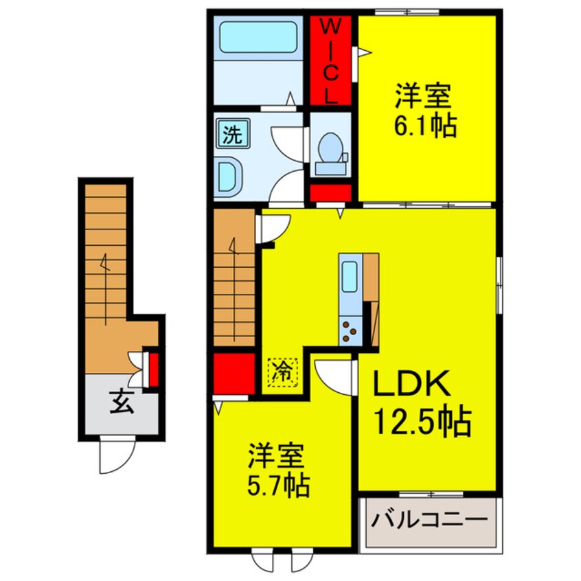 間取図 フルールメゾンC