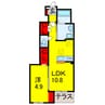 グランベル 1LDKの間取り
