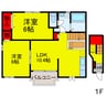 Palm West 2LDKの間取り