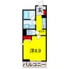 デスペラード 1Kの間取り