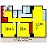 フェリス辰巳台 2LDKの間取り