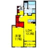エクセレント・ショウジ 1LDKの間取り