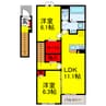 エクセレント・ショウジ 1LDKの間取り