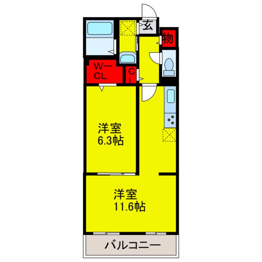 間取図 リバーサイドⅡ