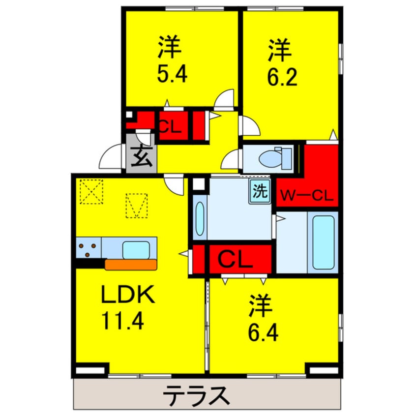 間取図 シャイングレイス