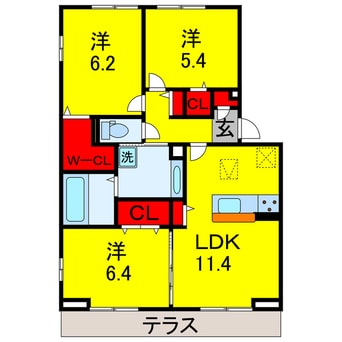 間取図 シャイングレイス