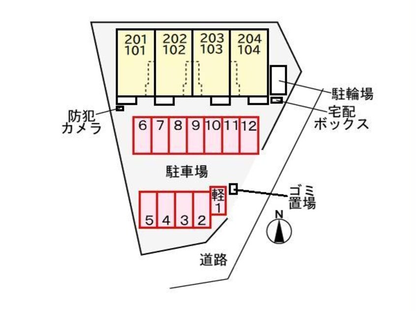 駐車場　敷地図 プレリュード
