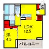 レ・セーナ八幡 1LDKの間取り
