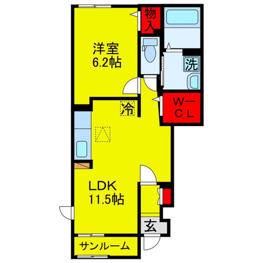 間取図 エアリーA