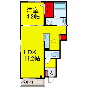 間取図 デルーナⅡ